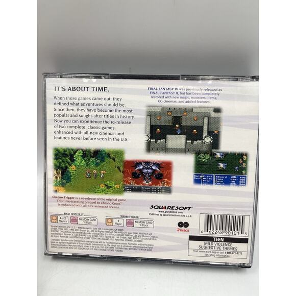 Final Fantasy Chronicles Black Label Playstation 1 PS1 CIB Complete Tested - Picture 5 of 12